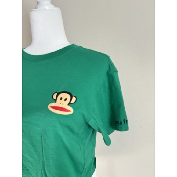 VTG Y2K Paul Frank Top Cropped Baby T Size XS Small Green 2000s Monkey Green - Picture 2 of 6
